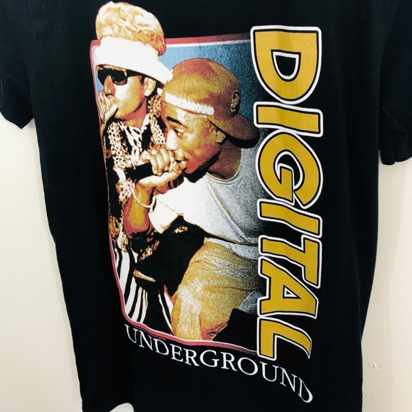 Digital Underground | Black 2PAC T Shirt New - Picture 3 of 4